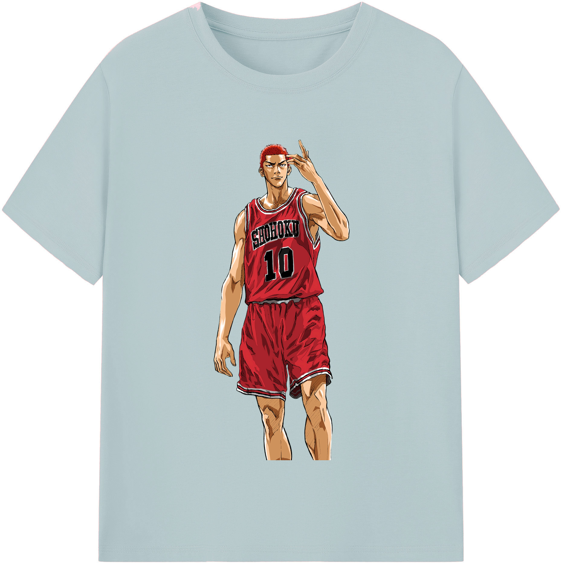 SLAM DUNK／スラムダンク 綿100％半袖Tシャツ（フロントプリント）